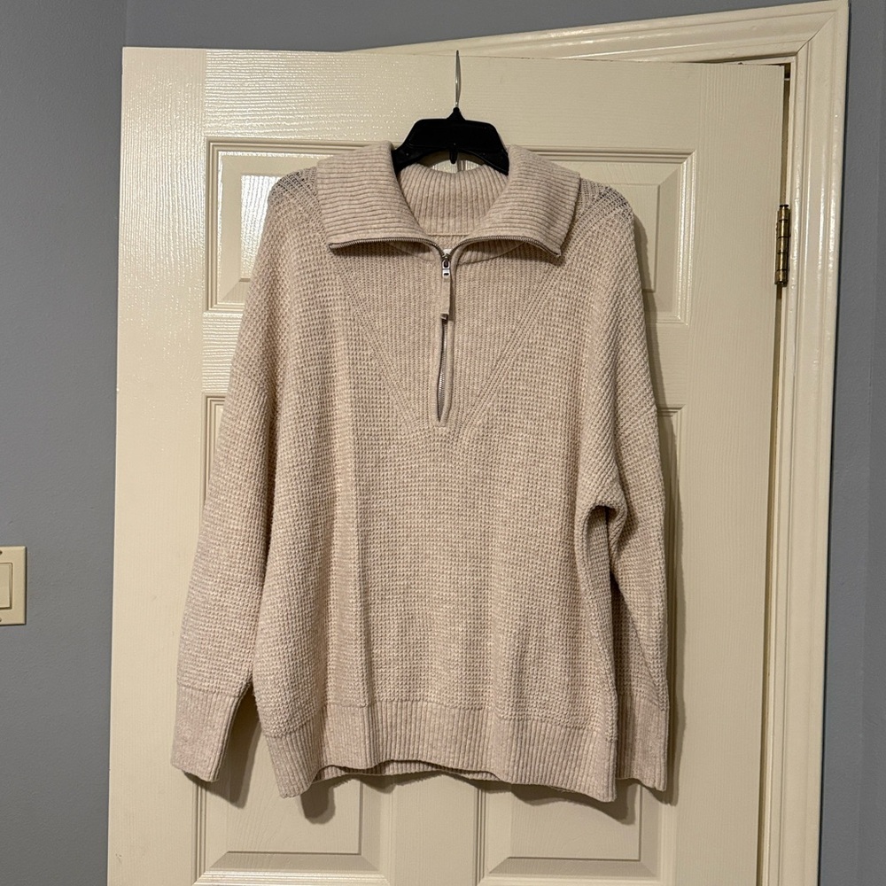 Aerie Beyond Quarter Zip Sweater